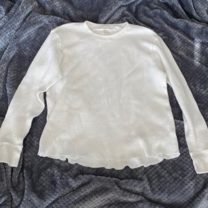 PC mens Gap white waffle knit top SzL